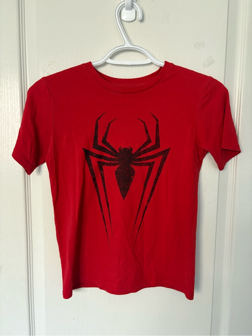 Marvel Red T-Shirt with Black Spider Emblem